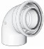 Odkouření kondenzační Brilon 52102216 - koleno koaxiální DN125/80 x 87°